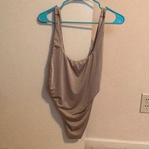 AERIE swim one piece size M color gold